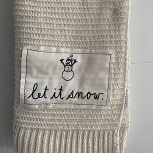 Rae Dunn - Let it snow - Blanket - NWT